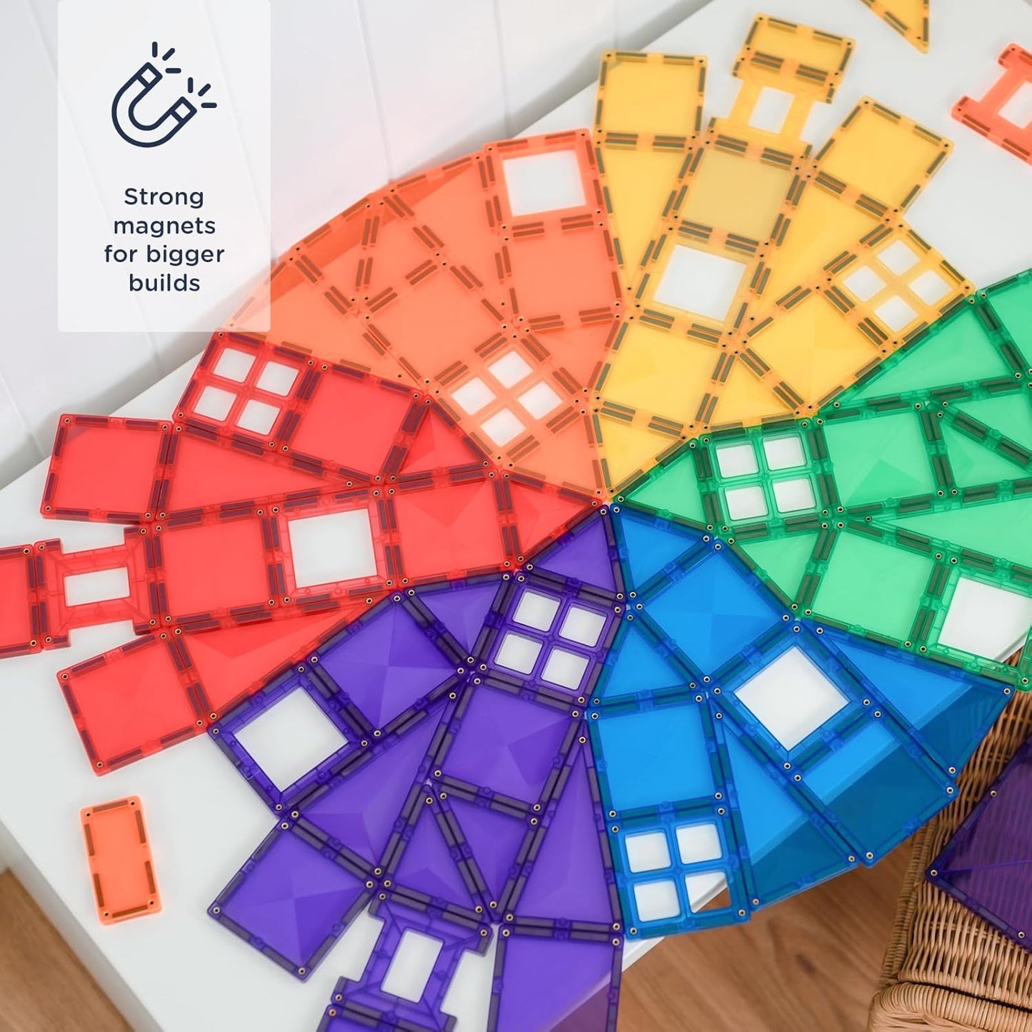 CONNETIX Rainbow Creative Pack, 102 Pieces