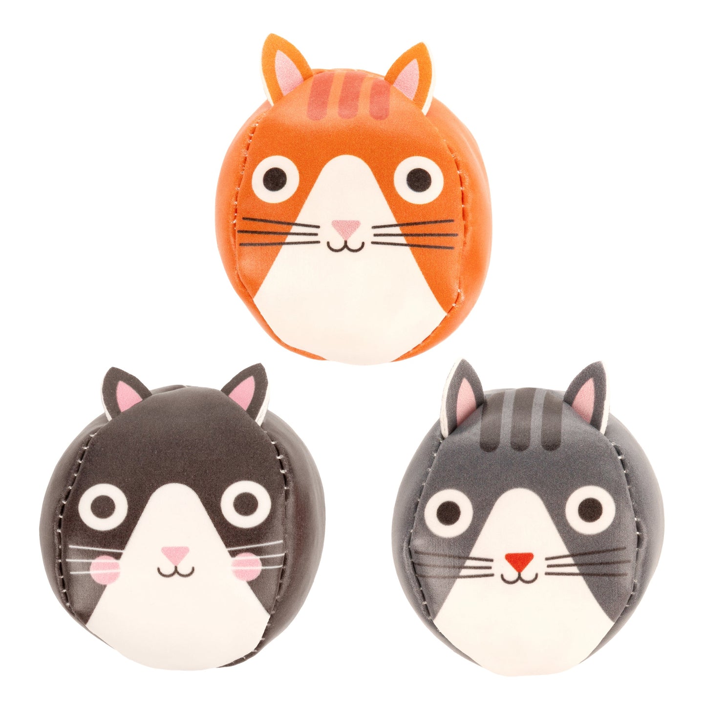Three Little Cats Juggling Balls