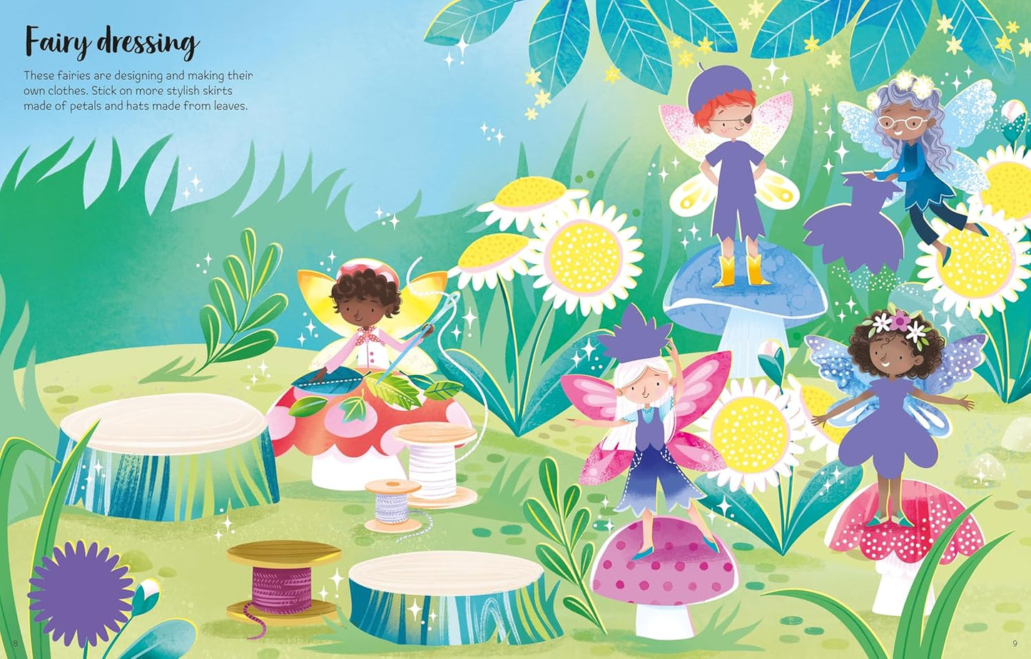 First Sticker Book Sparkly Fairies