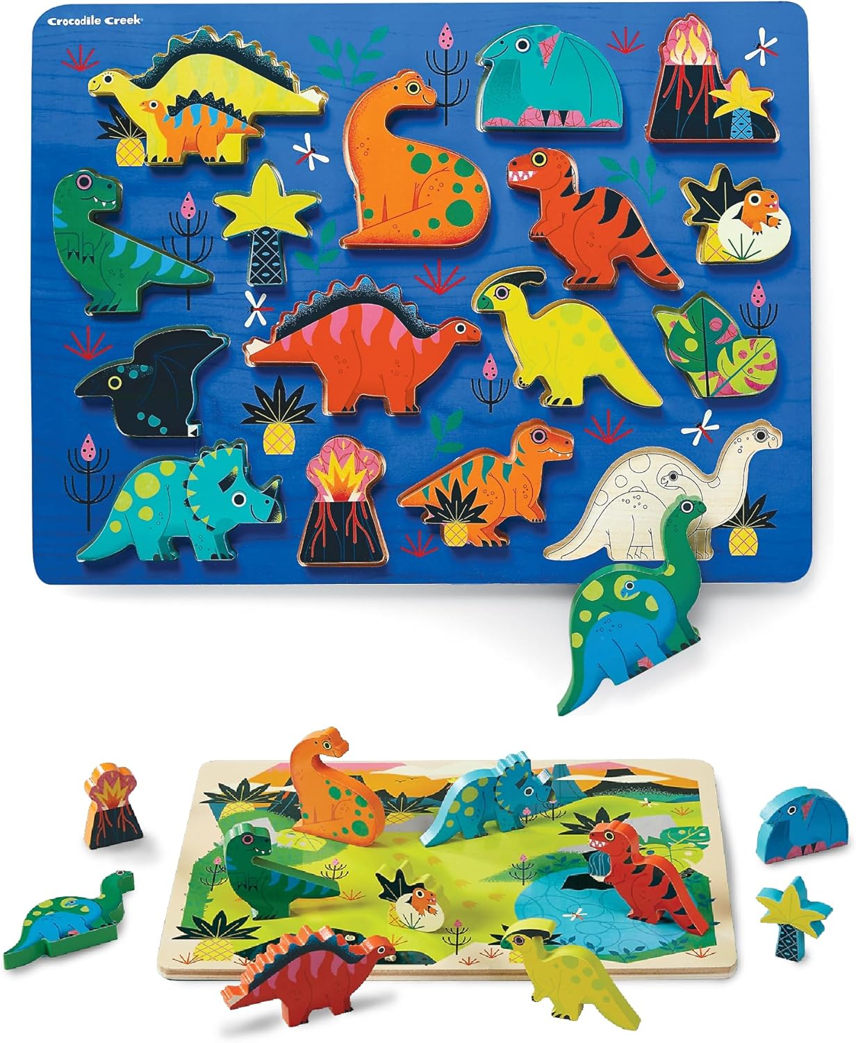 16 Piece Wood Puzzle - Dinosaur