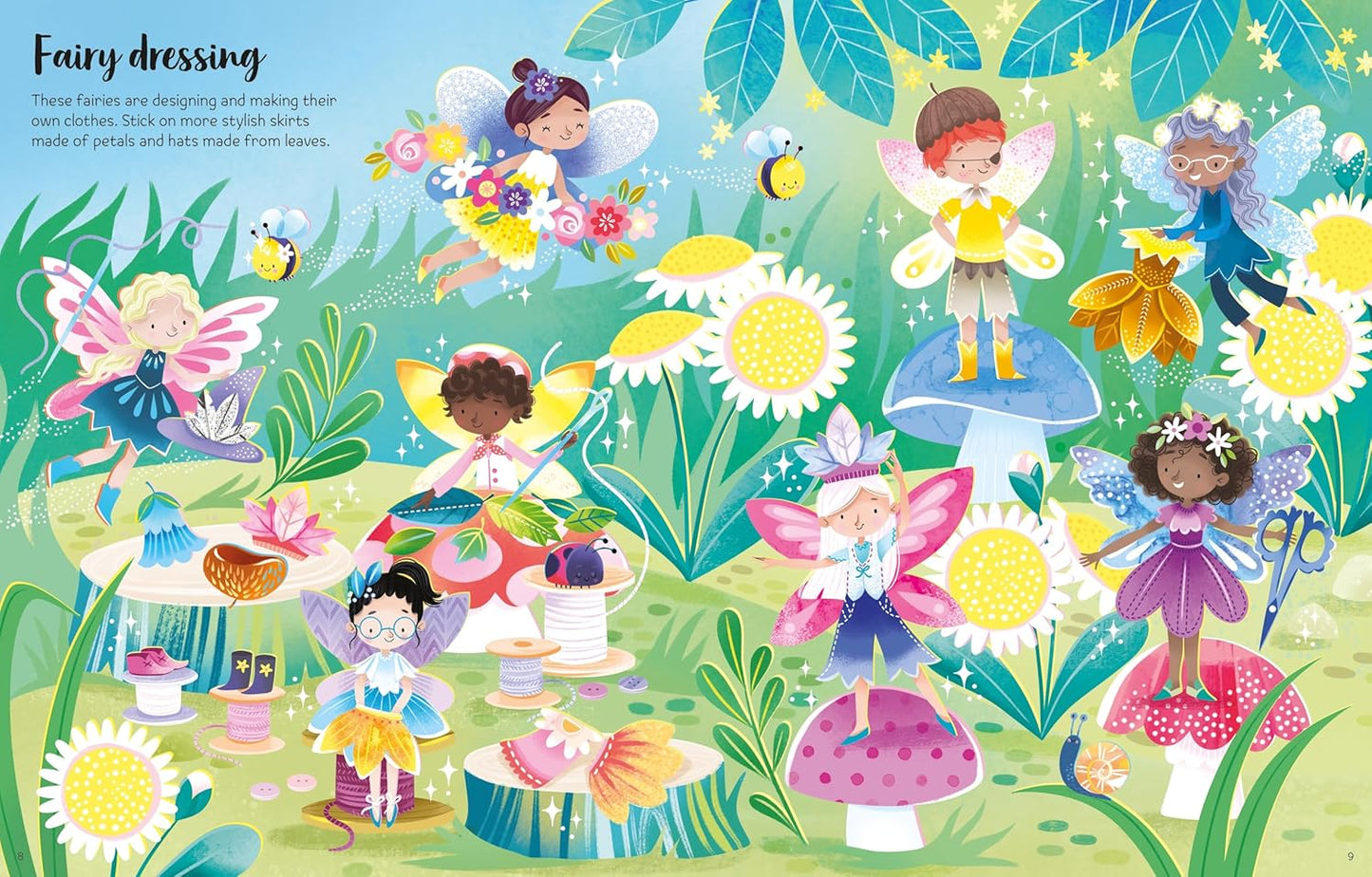 First Sticker Book Sparkly Fairies