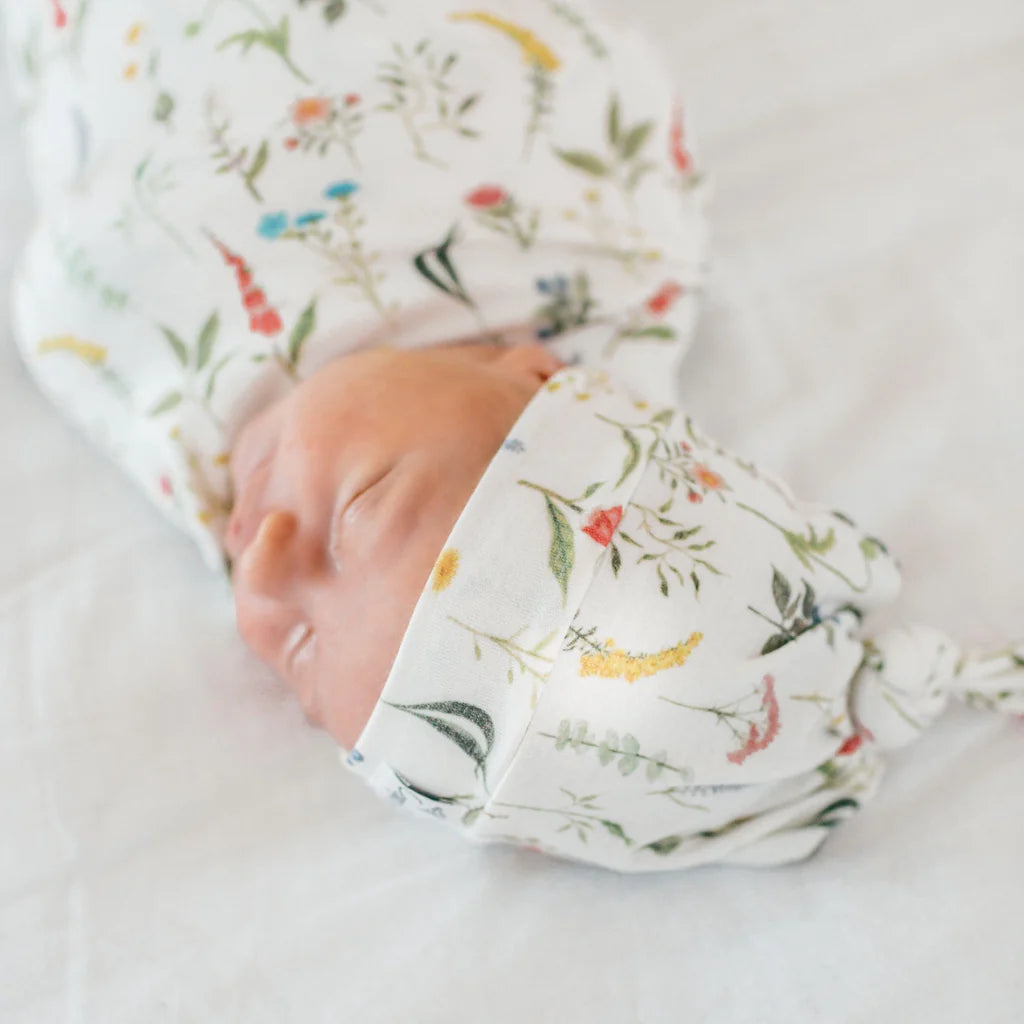 Newborn Top Knot Hat