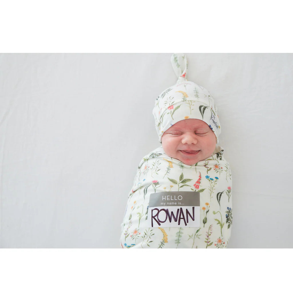 Newborn Top Knot Hat