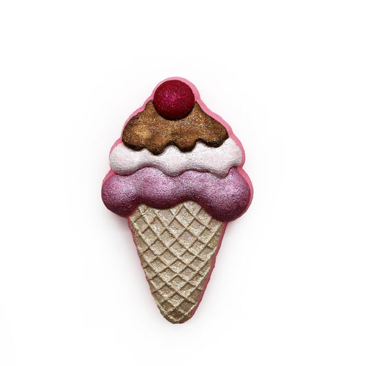 Ice Cream Cone W/Cherry Bath Bomb