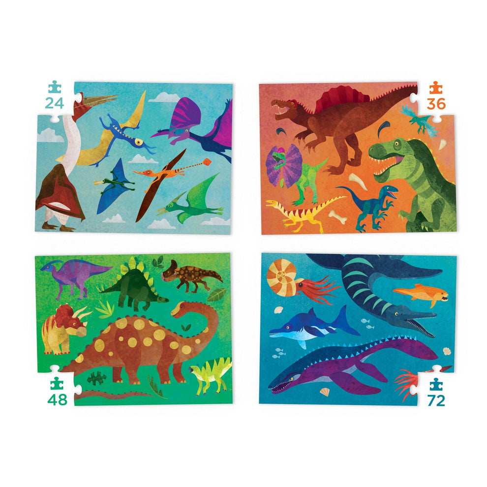 Four Puzzles To Grow On -Dinosaurs