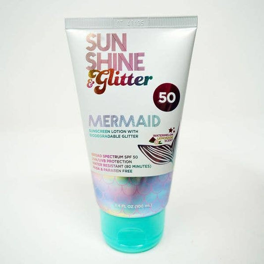NEW! S&G Mermaid Biodegradable Glitter SPF 50 TUBE