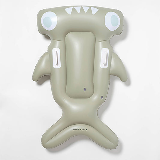 Kids Lie-On Float Salty the Shark Khaki