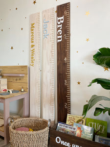 Custom Name Growth Chart (Raised name)