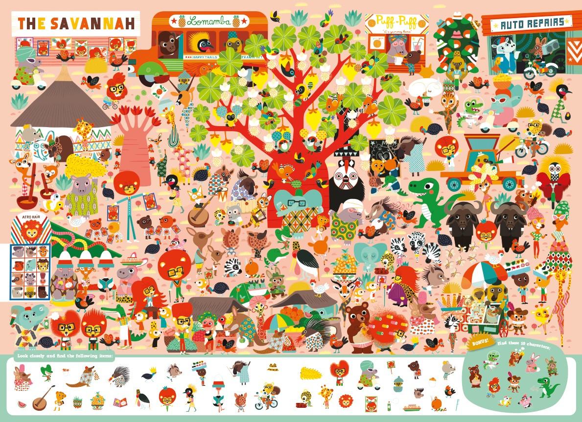 Giant Seek-and-Find Animals from Around the World