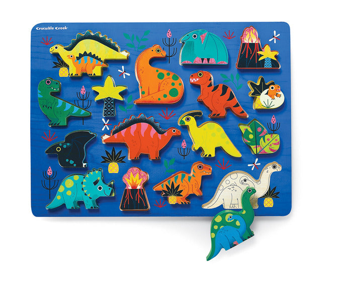 16 Piece Wood Puzzle - Dinosaur