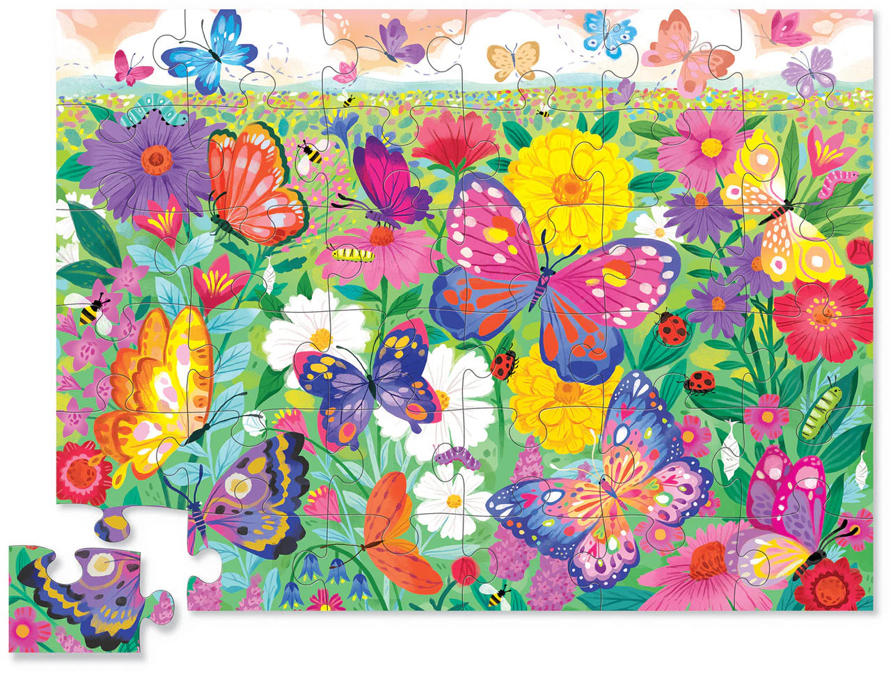 36-Piece Floor Puzzle - Butterfly Garden