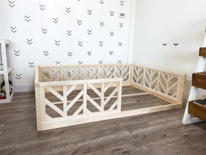 Montessori Herringbone Twin Bed